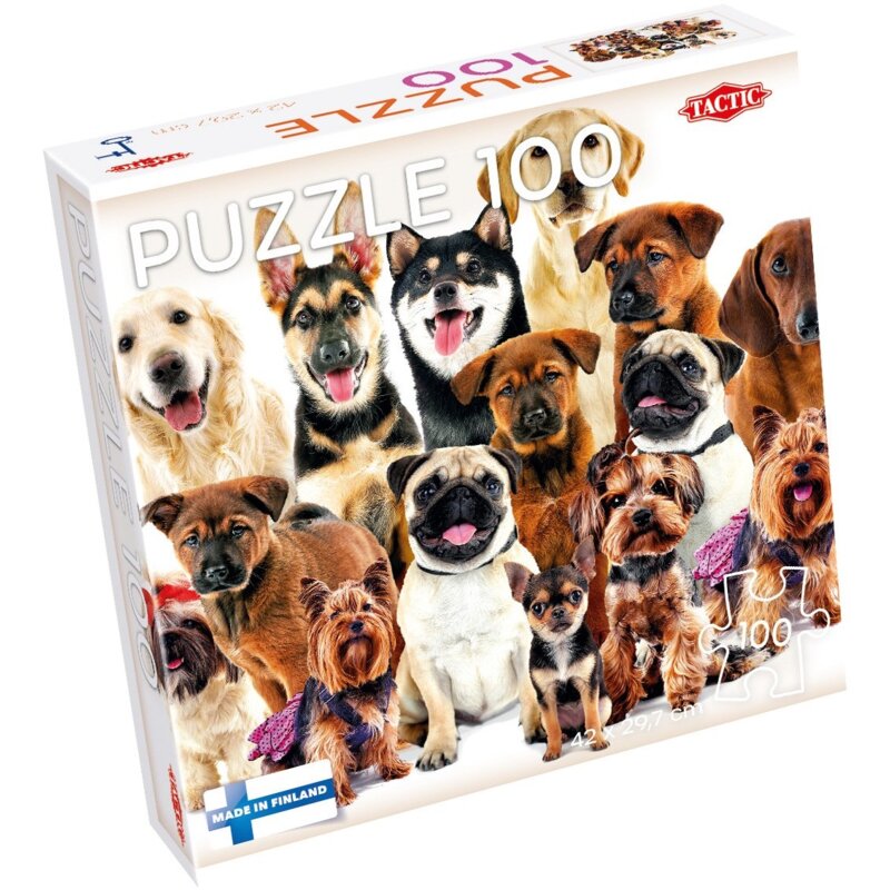 Puzzle TACTIC Lovers Group of Cute Dogs 59233 (100 elementów)