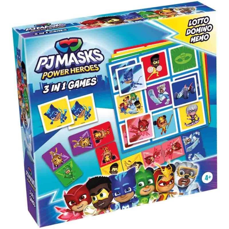 Gra logiczna TACTIC 3w1 PJ Masks 60483