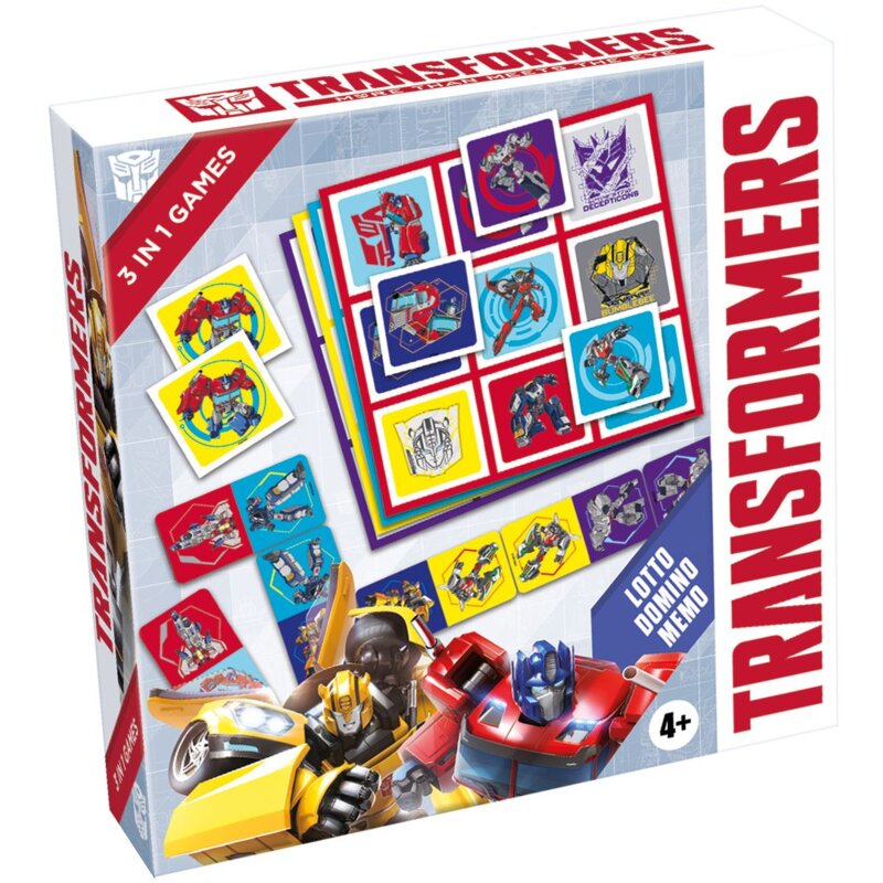 Gra logiczna TACTIC 3w1 Transformers 60485