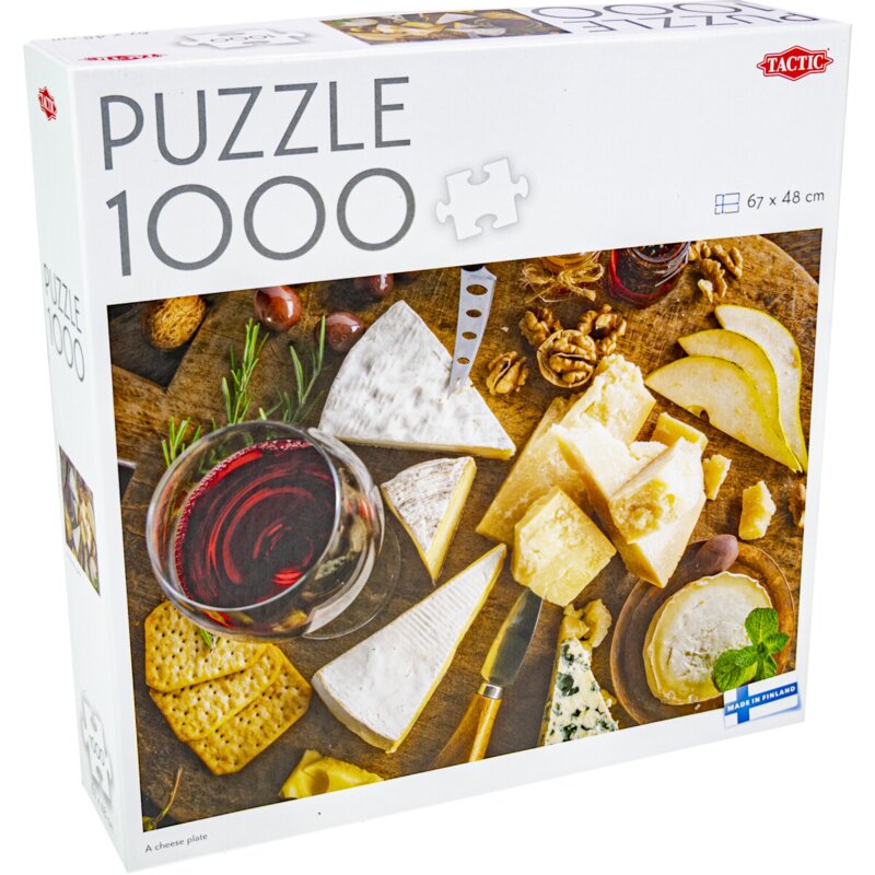 Puzzle TACTIC Lovers A cheese plate 60660 (1000 elementów)