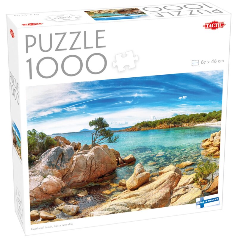Puzzle TACTIC Lovers Capriccioli beach, Costa Smeralda 60659 (1000 elementów)