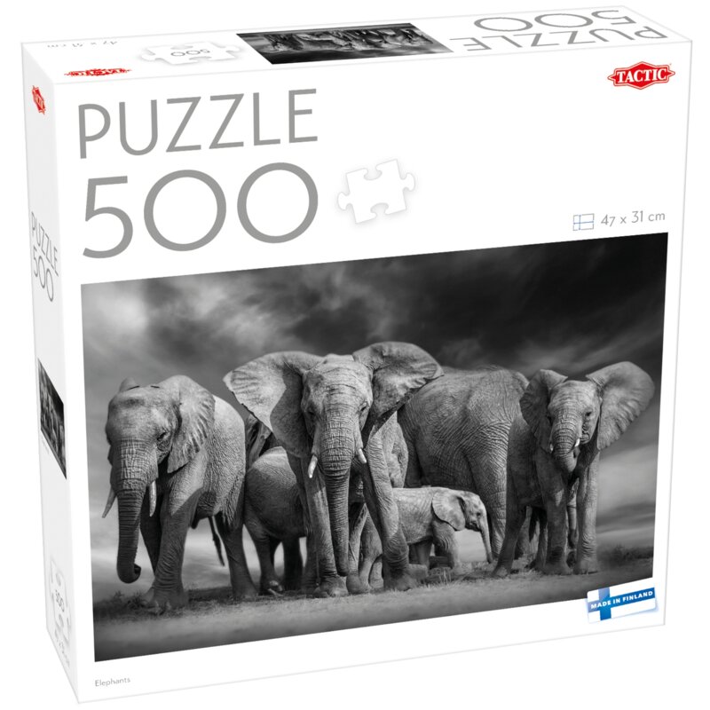 Puzzle TACTIC Lovers Elephants 60683 (500 elementów)