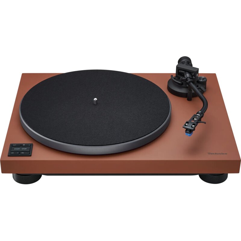 Gramofon TECHNICS SL-40CBT Brązowy, Napęd bezpośredni, BT, Przedwzm. gramofonowy, Prędkość odtw. 33 1/3,45 obr./min