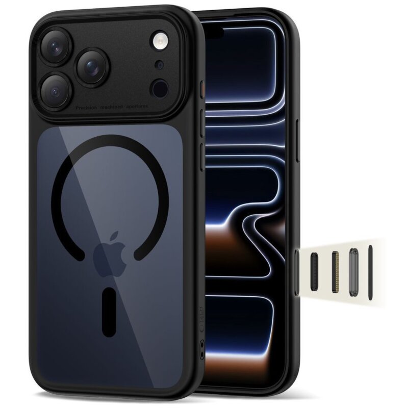 Etui TECH-PROTECT MagPeak MagSafe CC do Apple iPhone 17 Pro Max Czarny