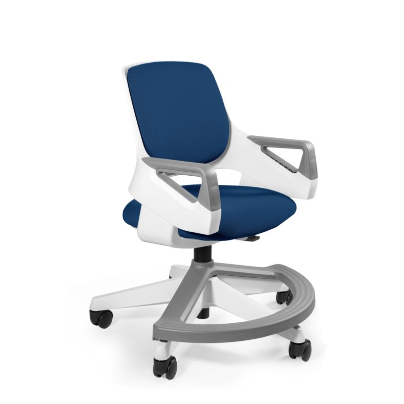 Ergonomiczny fotel dla dziecka ROOKEE niebieski tkanina