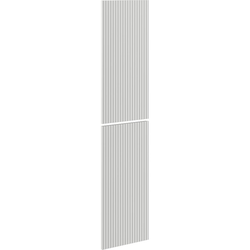 Mexen Rivel front ryflowany do korpusu szafki łazienkowej 35 x 80 cm (2 szt.), szary mat - 91A21-1600-300-2-62