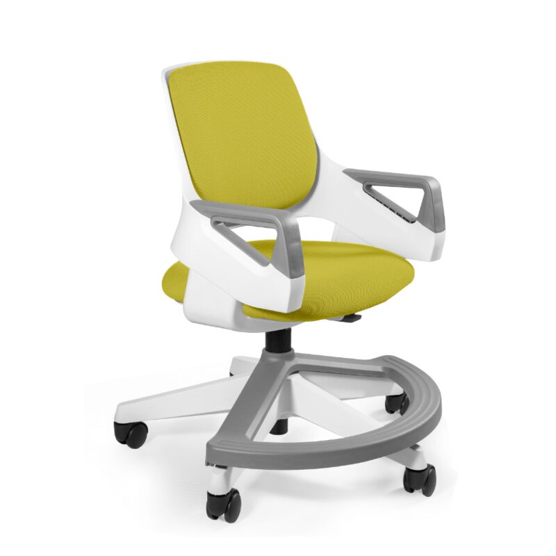 Ergonomiczny fotel dla dziecka ROOKEE mustard tkanina