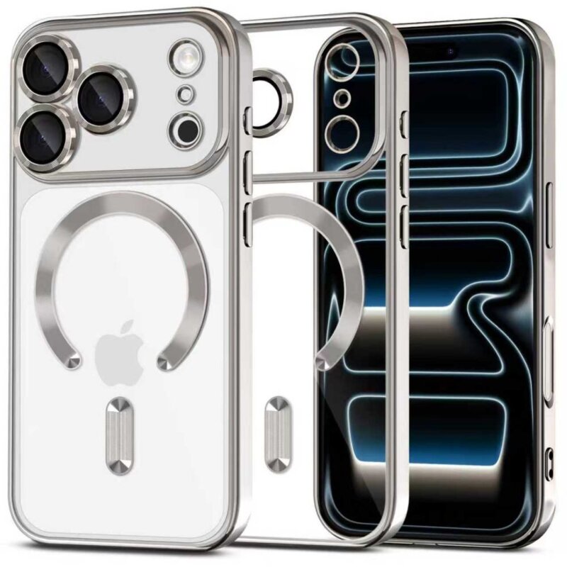 Etui TECH-PROTECT MagFlex MagSafe do Apple iPhone 17 Pro Przezroczysto-srebrny