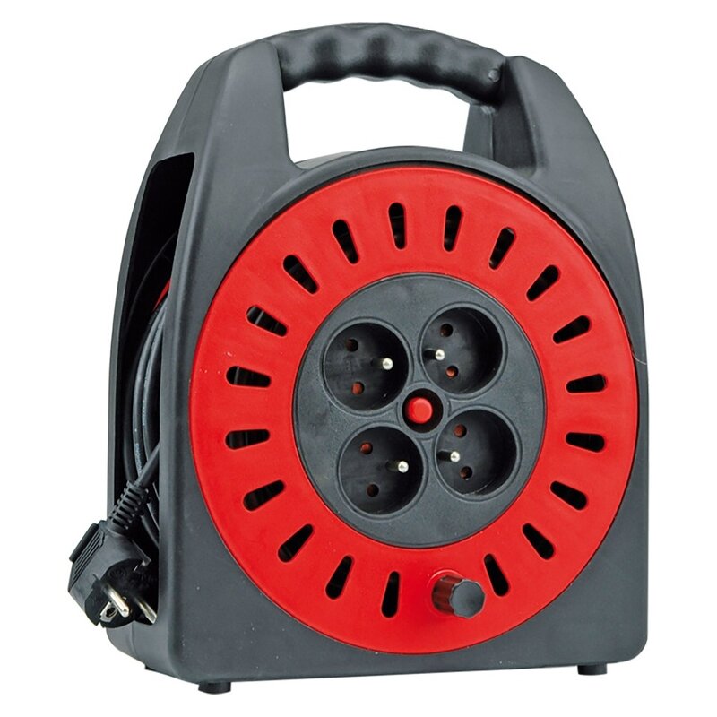 Przedłużacz bębnowy VOREL 72570 15 m Czarno-czerwony