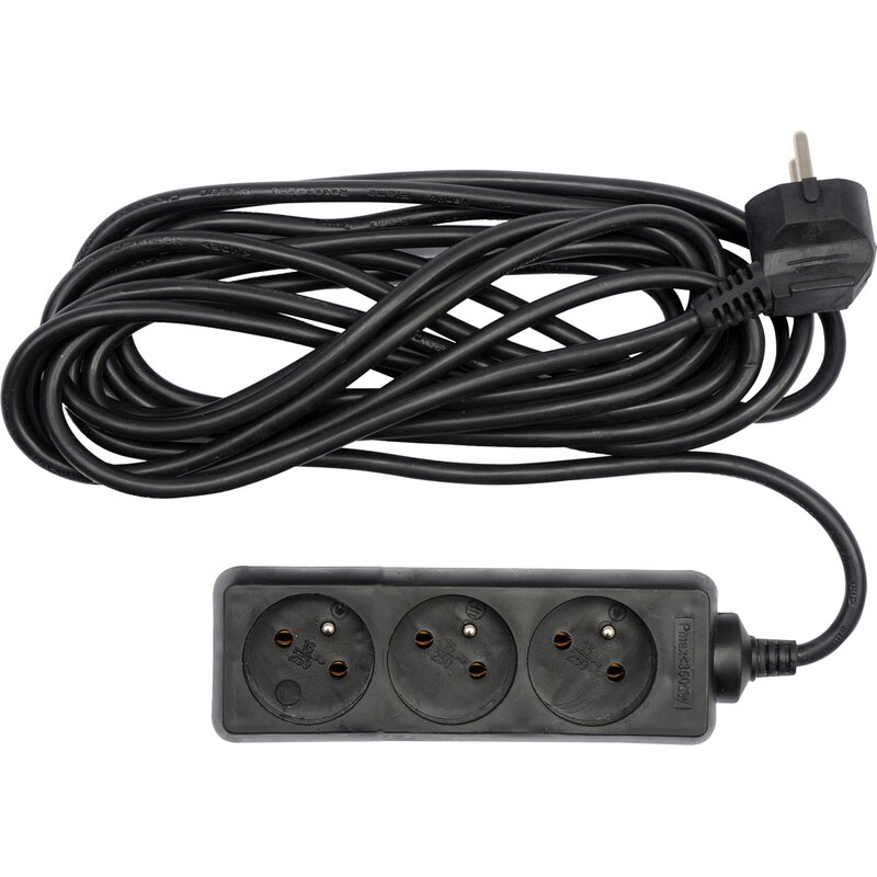 Przedłużacz VOREL 72617 5 m Czarny