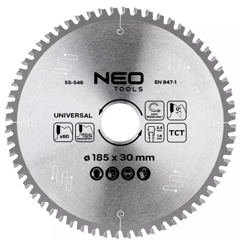 Tarcza do cięcia NEO TOOLS 55-546 185 mm