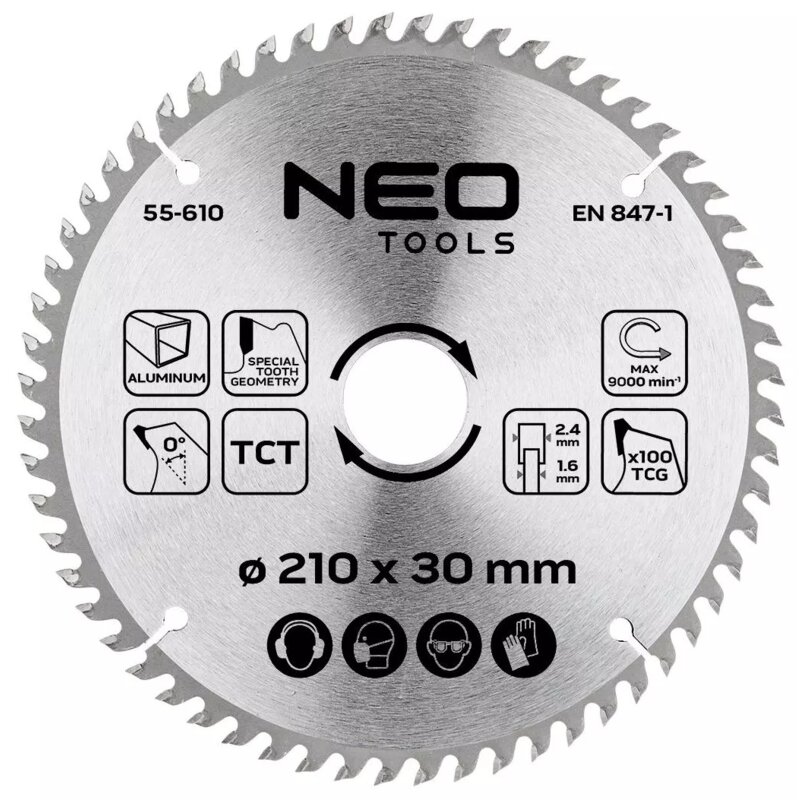 Tarcza do cięcia NEO TOOLS 55-610 210 mm