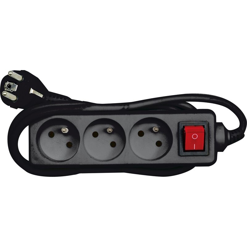 Przedłużacz VOREL 72626 3 m Czarny