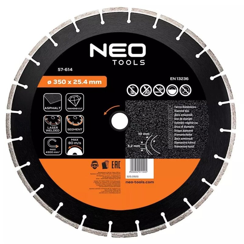 Tarcza do cięcia NEO TOOLS 57-614 350 mm