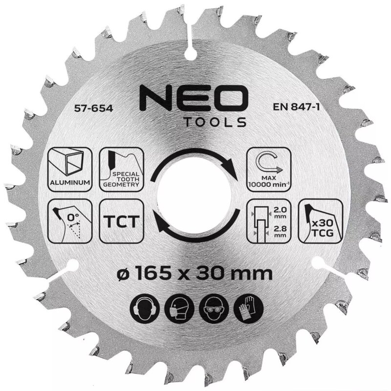 Tarcza do cięcia NEO TOOLS 57-654 165 mm