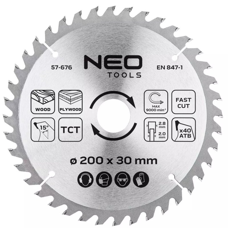 Tarcza do cięcia NEO TOOLS 57-676 200 mm