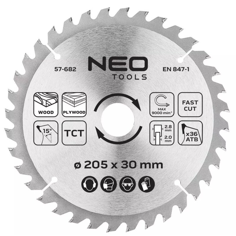 Tarcza do cięcia NEO TOOLS 57-682 205 mm