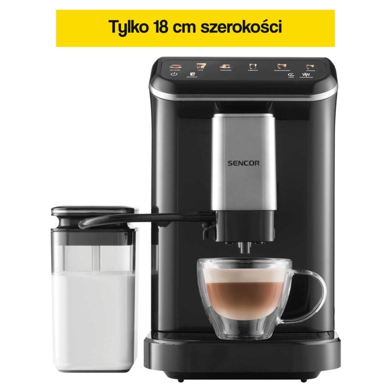 Ekspres SENCOR SES 8100BK 18.8 cm szerokości