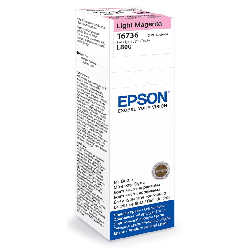 Epson EcoTank 673 Light C13T67364A Jasny purpurowy 70 ml