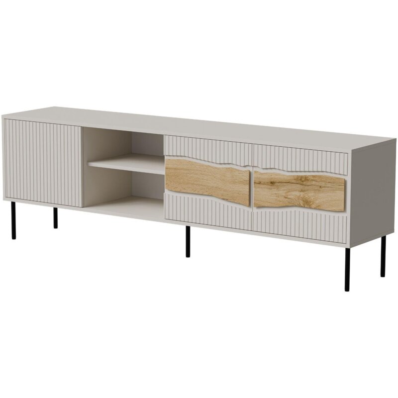 Szafka RTV INSERTO 3D1W 190x40x61,5 kaszmir + LED