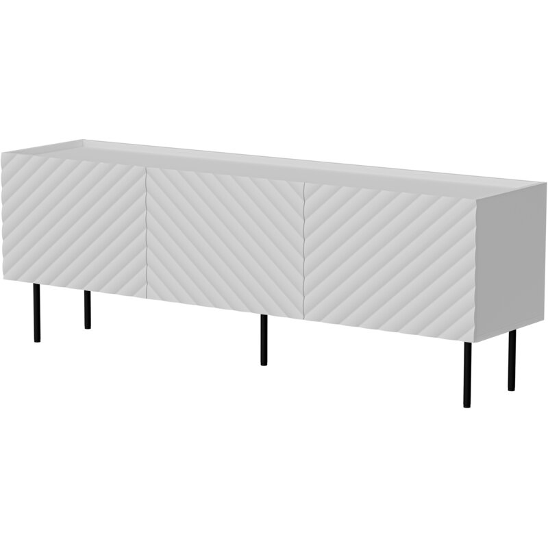 Szafka RTV 3D LUCCA 165x40x59 biały