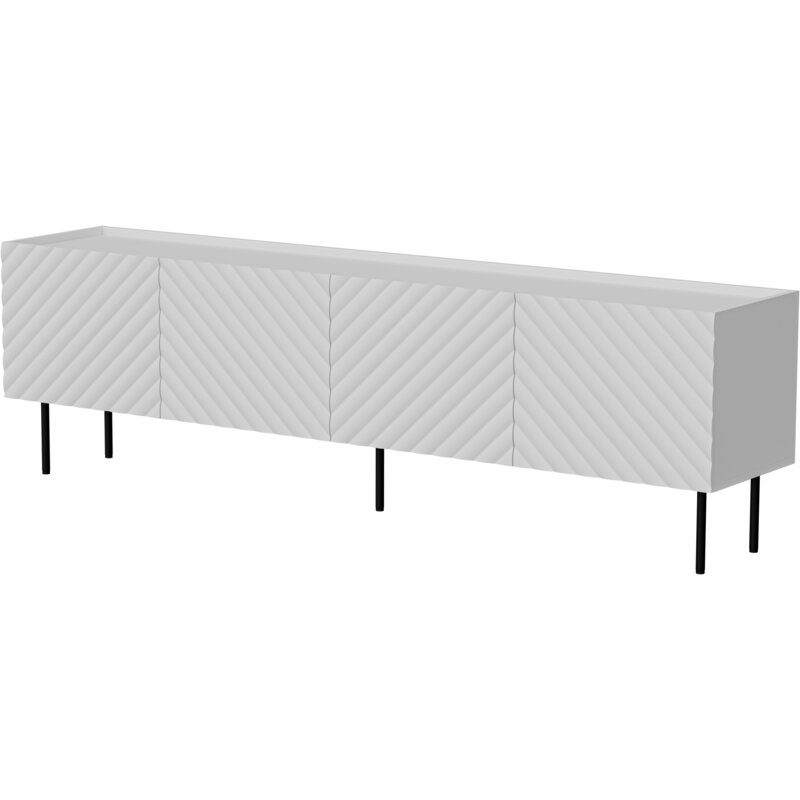 Szafka RTV 4D LUCCA 200x40x59 biały