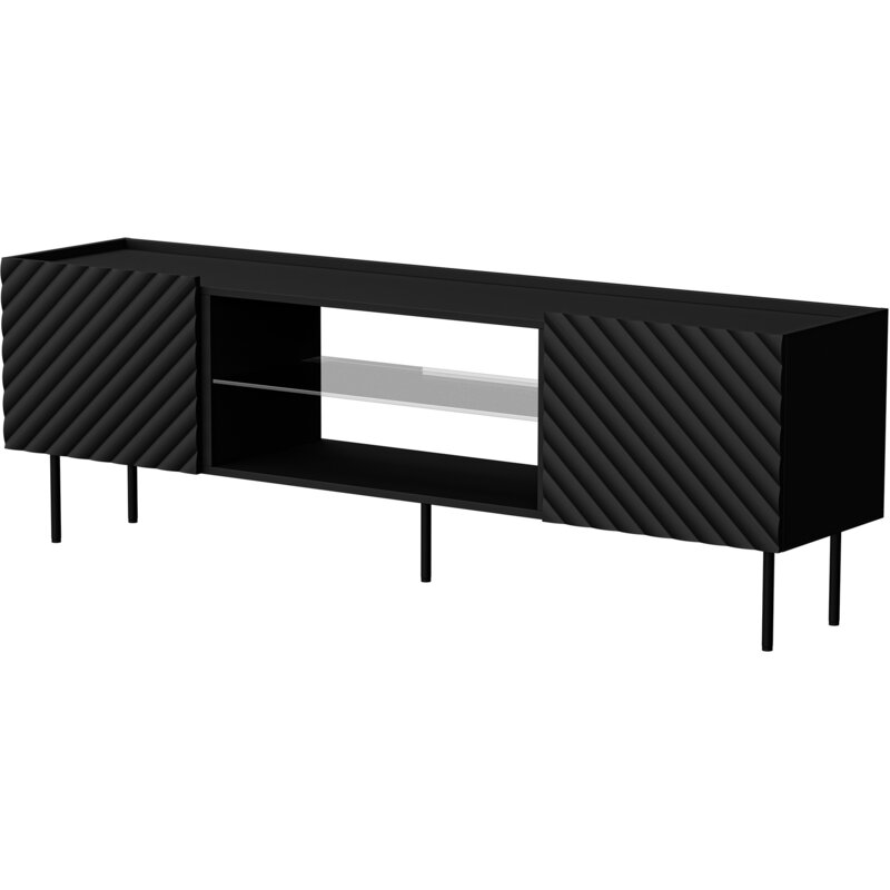 Szafka RTV EF LUCCA 180x40x59 czarny