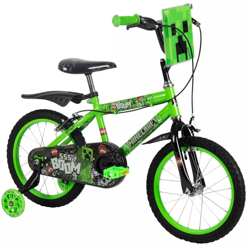 Rower dziecięcy HUFFY Minecraft 16 cali Zielony Wzrost: 100-120 cm Wiek: 5-7 lat