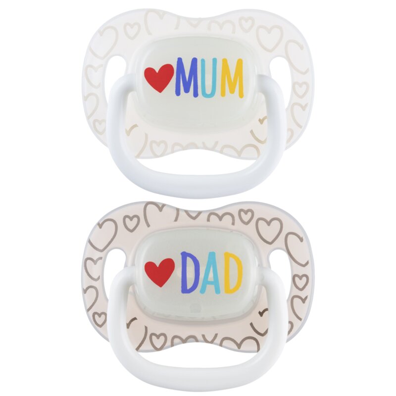 Smoczek CANPOL BABIES LoveMum&Dad 6-18 m (2 sztuki)