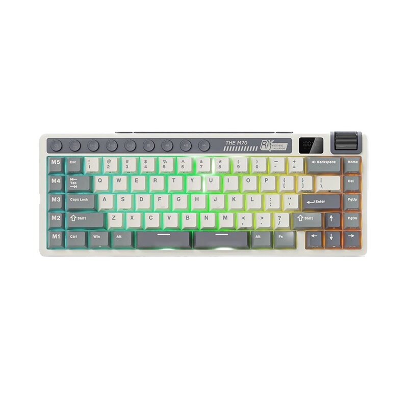 Klawiatura ROYAL KLUDGE RK M70 Cyan Purple Beige Switch
