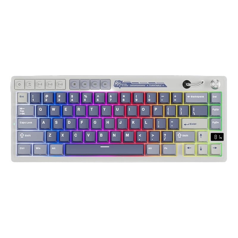 Klawiatura ROYAL KLUDGE RK M65 Ocean Blue Cream Switch