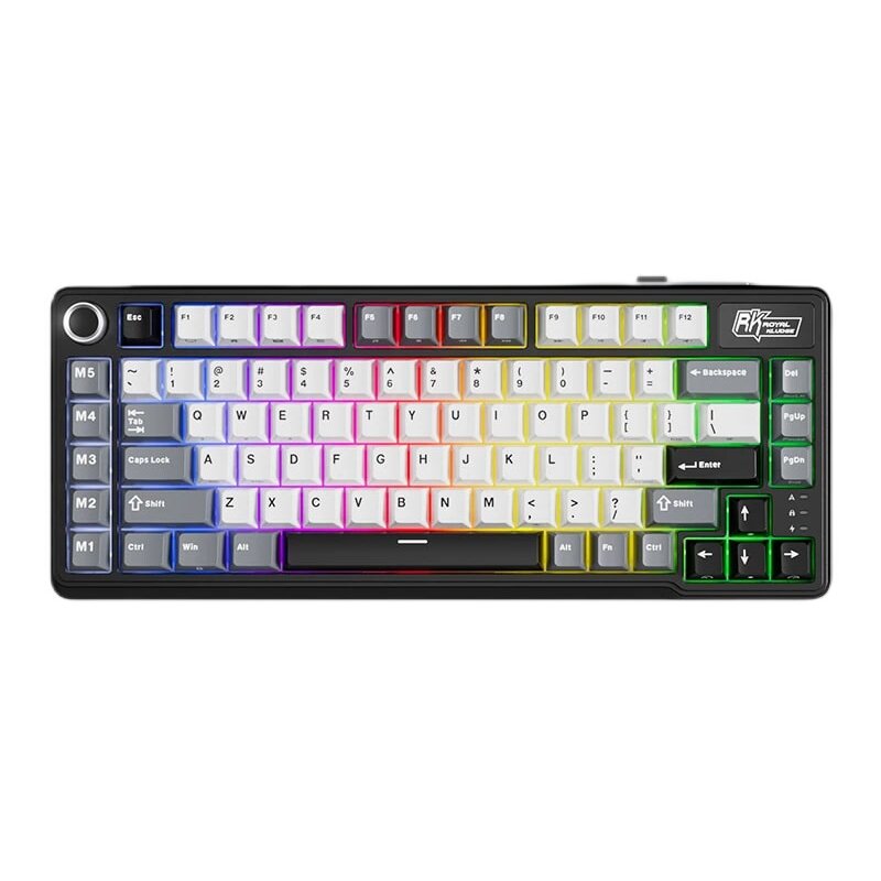 Klawiatura ROYAL KLUDGE L75 Knight Black Beige Switch