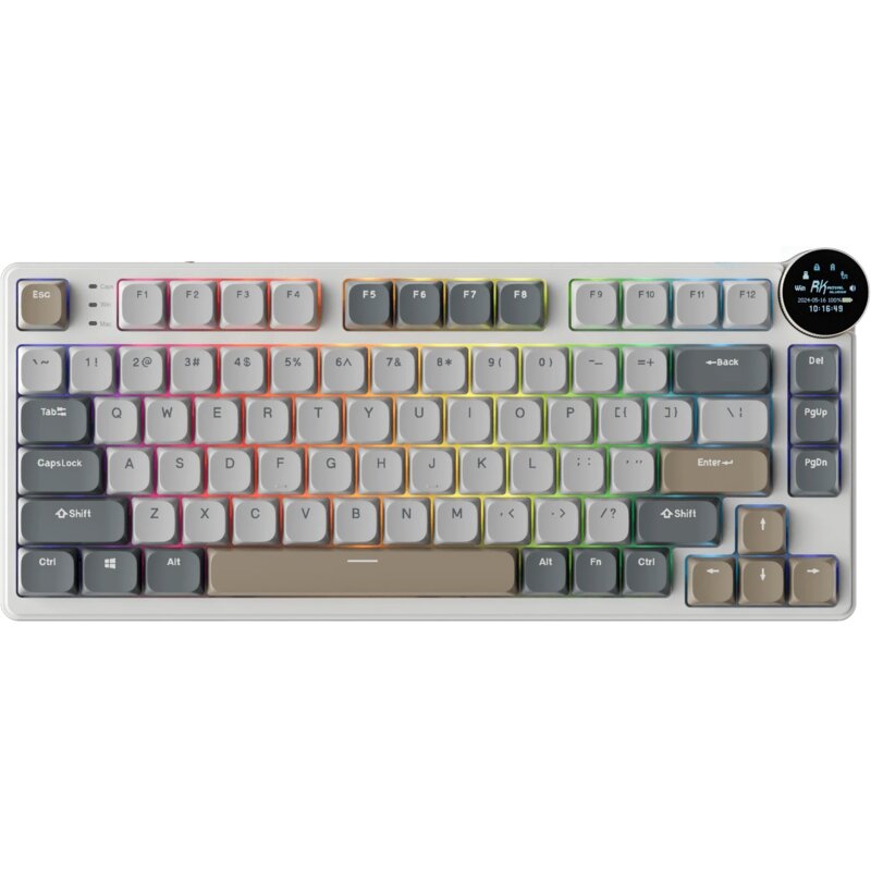Klawiatura ROYAL KLUDGE RK N80 Pearly Dawn Red Switch
