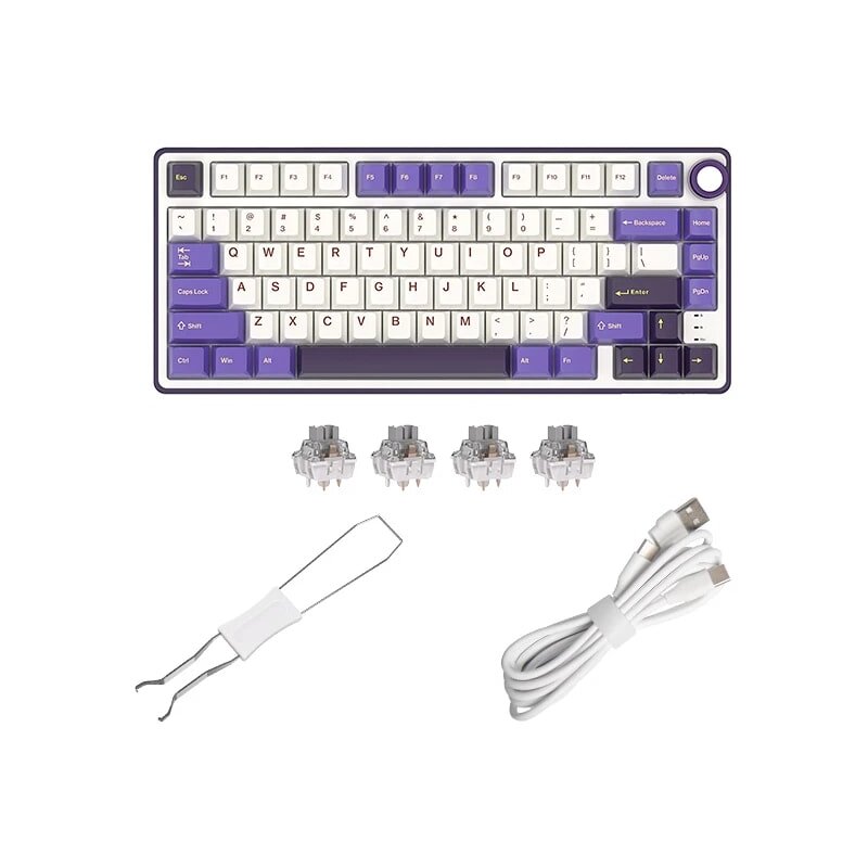 Klawiatura ROYAL KLUDGE R75 Blackberry Mousse Brown Switch