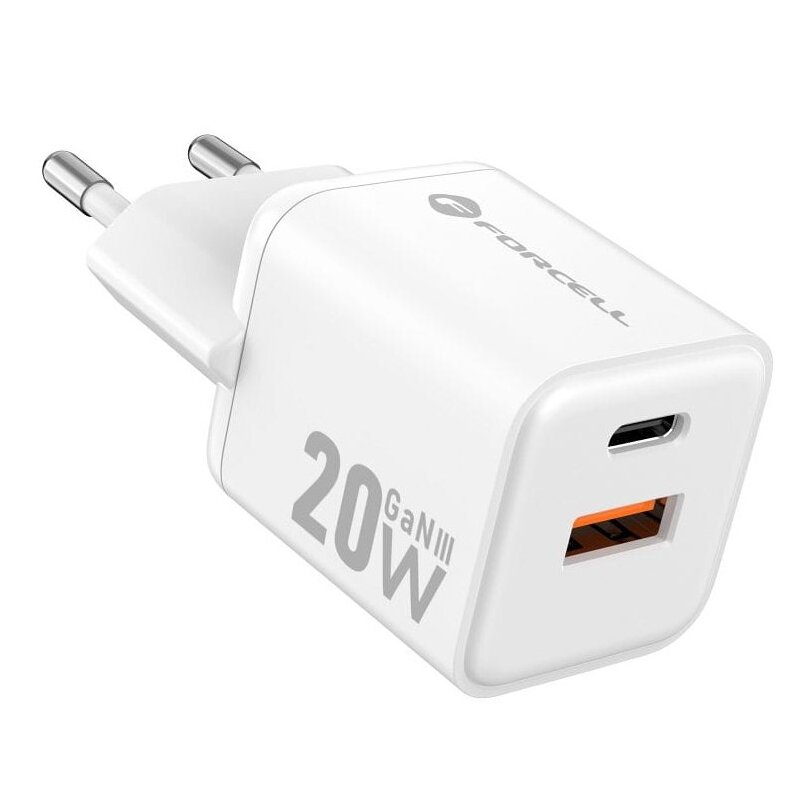 Ładowarka sieciowa FORCELL F-Energy VT-35A 20W Biały