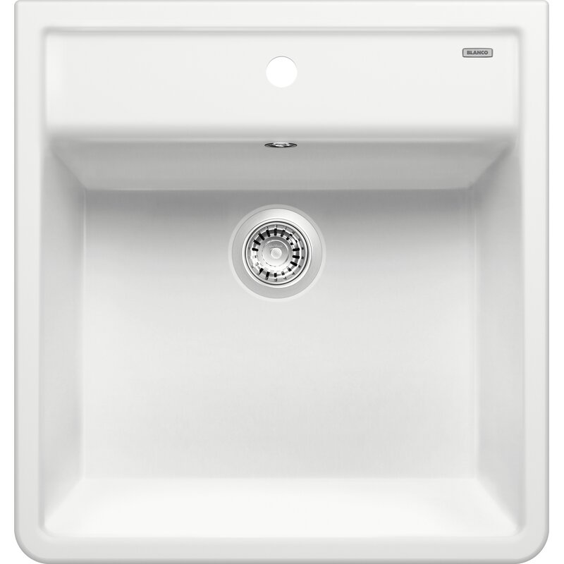 Zlewozmywak jednokomorowy BLANCO Panor 60 514486 Biały połysk 63x60