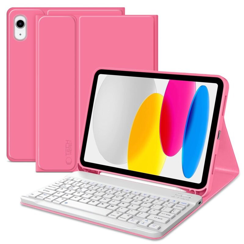 Etui na iPad TECH-PROTECT SC Pen Różowy Klawiatura