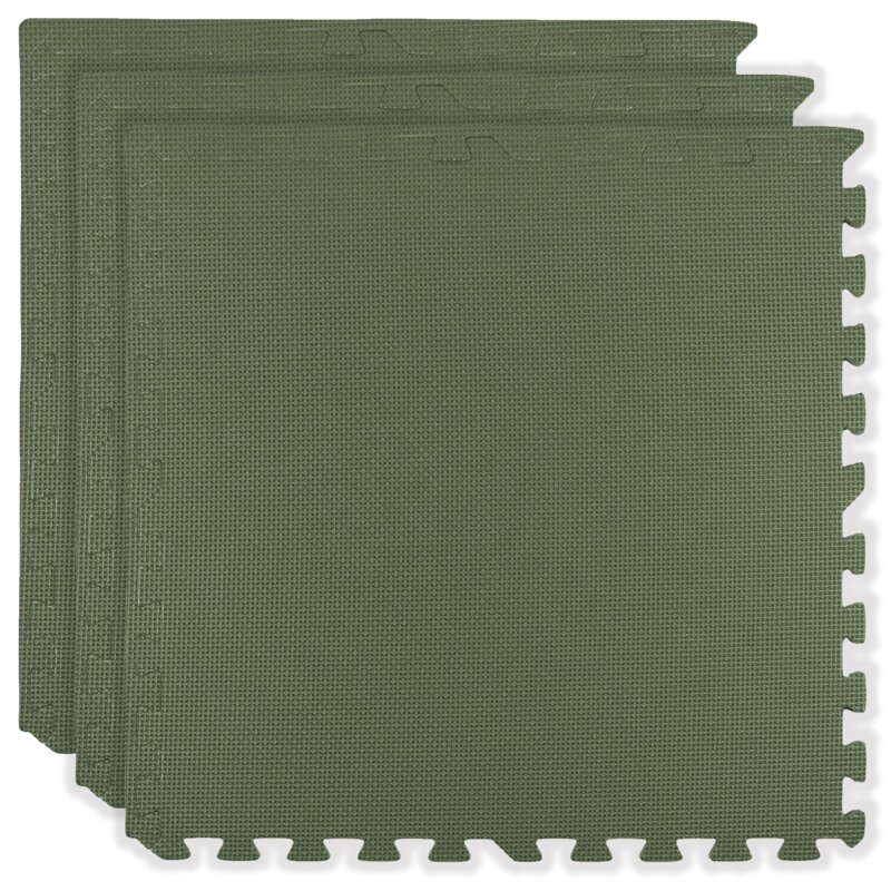 Mata piankowa HUMBI Puzzle 60 x 60 x 1 cm 9063 (3 elementy) Zielony