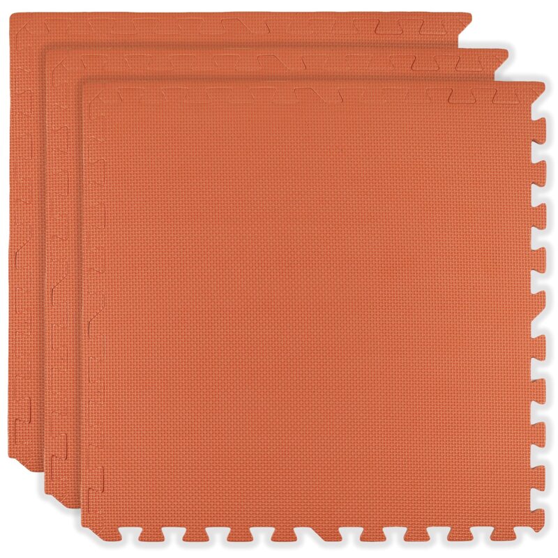 Mata piankowa HUMBI Puzzle 60 x 60 x 1 cm 9051 (3 elementy) Brzoskwiniowy