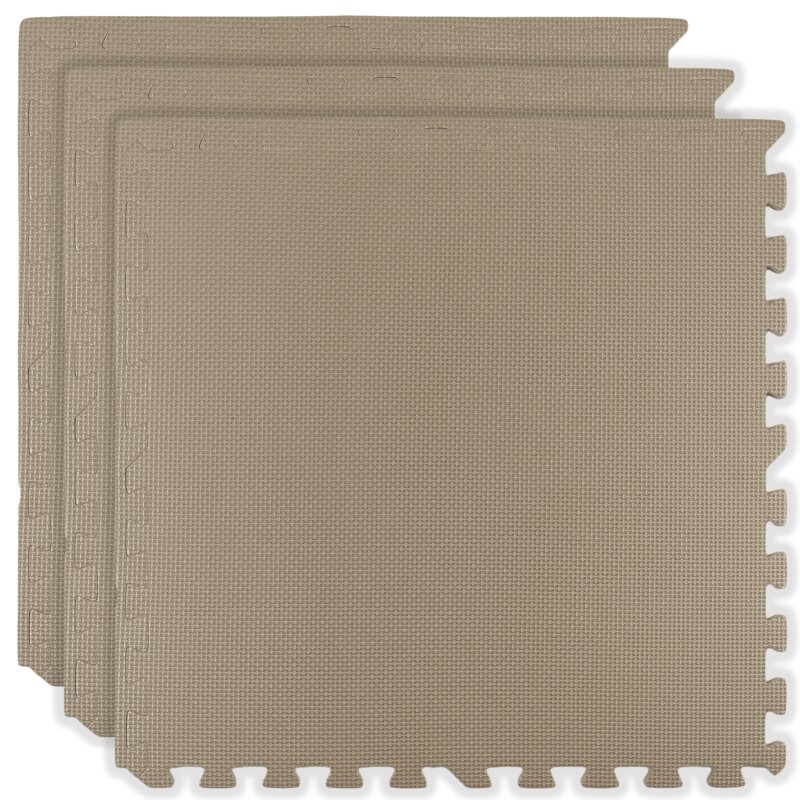 Mata piankowa HUMBI Puzzle 60 x 60 x 1 cm (3 elementy) Jasnobeżowy