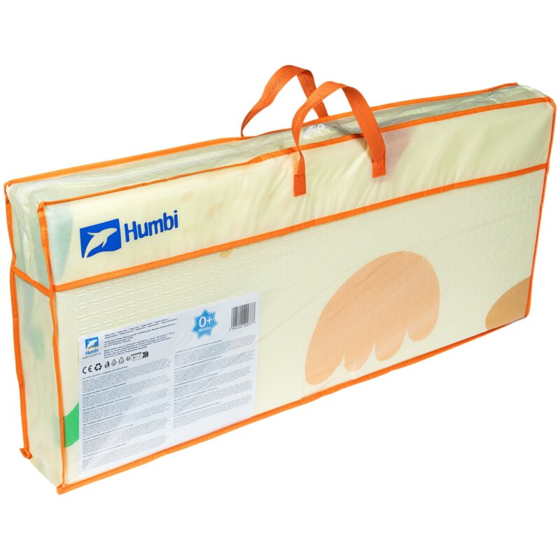 Mata piankowa HUMBI Składana 200 x 180 x 10 cm Kształty Słońce Księżyc 9077