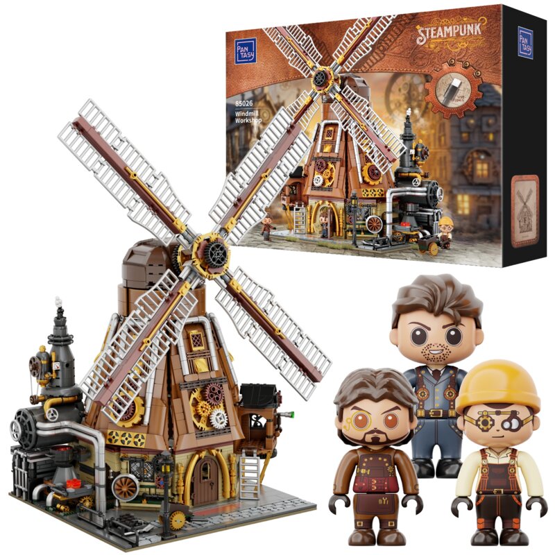 Klocki plastikowe PANTASY Steampunk Wiatrakowy warsztat 85026
