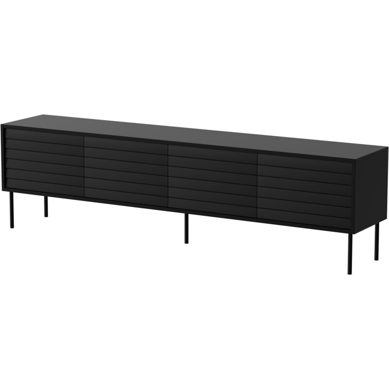 Szafka RTV 4D CORTINA 200x40x55 czarny