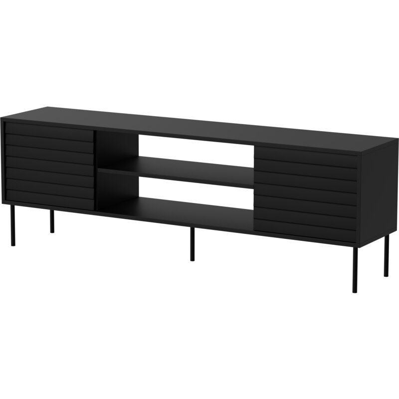 Szafka RTV EF CORTINA 180x40x60 czarny