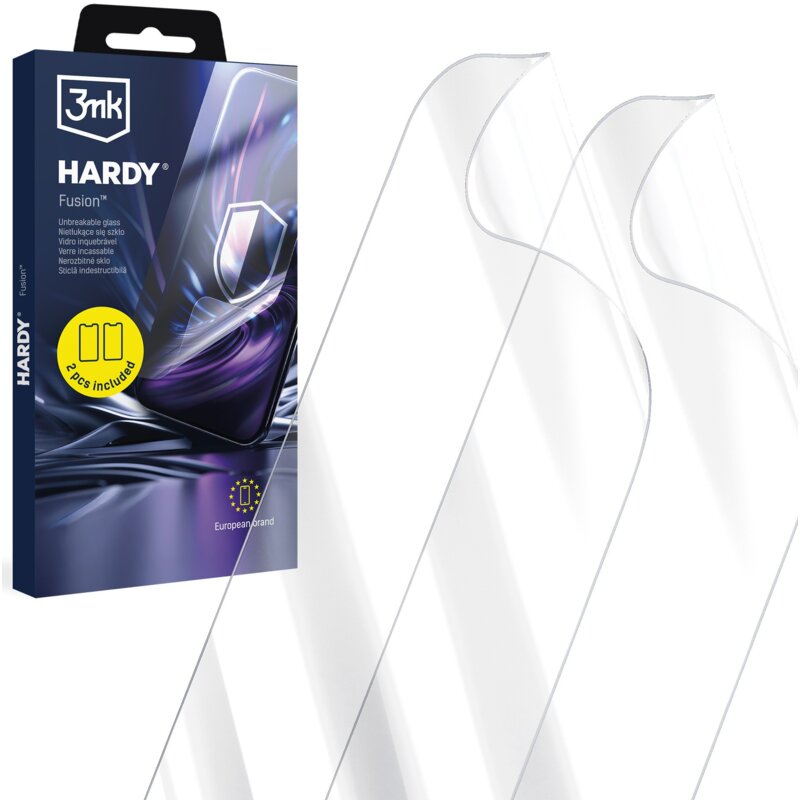 Szkło hybrydowe 3MK Hardy Fusion do Samsung Galaxy S26 Ultra (2 szt.)