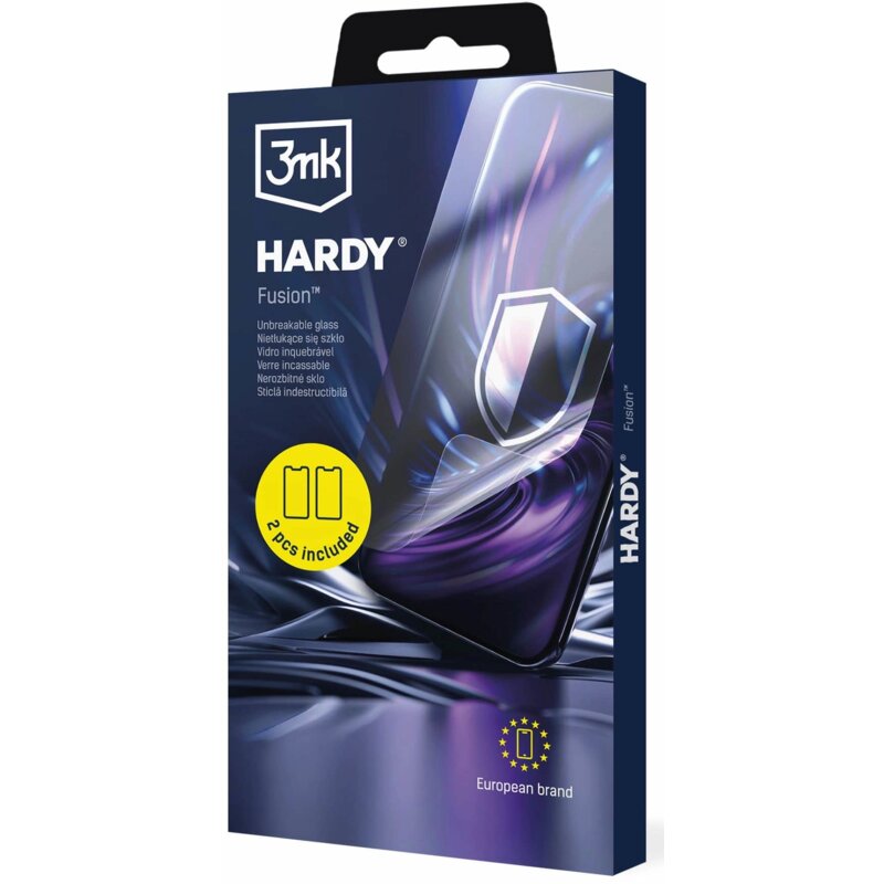 Szkło hybrydowe 3MK Hardy Fusion do Apple iPhone 15 (2 szt.)