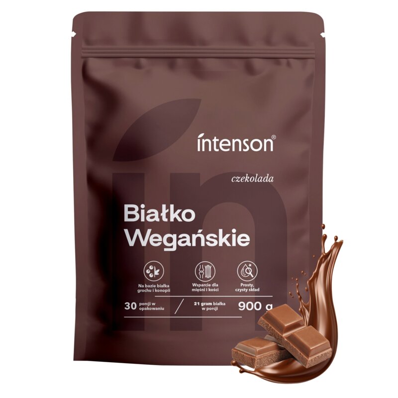 Odżywka białkowa INTENSON Białko wegańskie Czekoladowy (900 g)