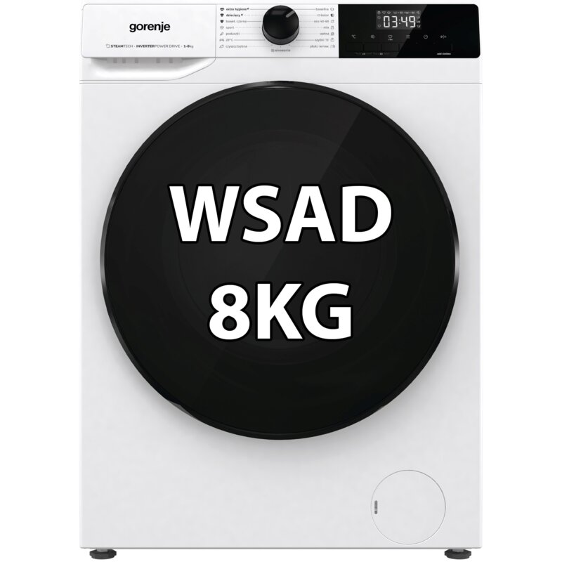 Pralka Gorenje WNHAI84APS/PL 8kg 1400obr 15programów inwerter DYSTRYBUC. PL