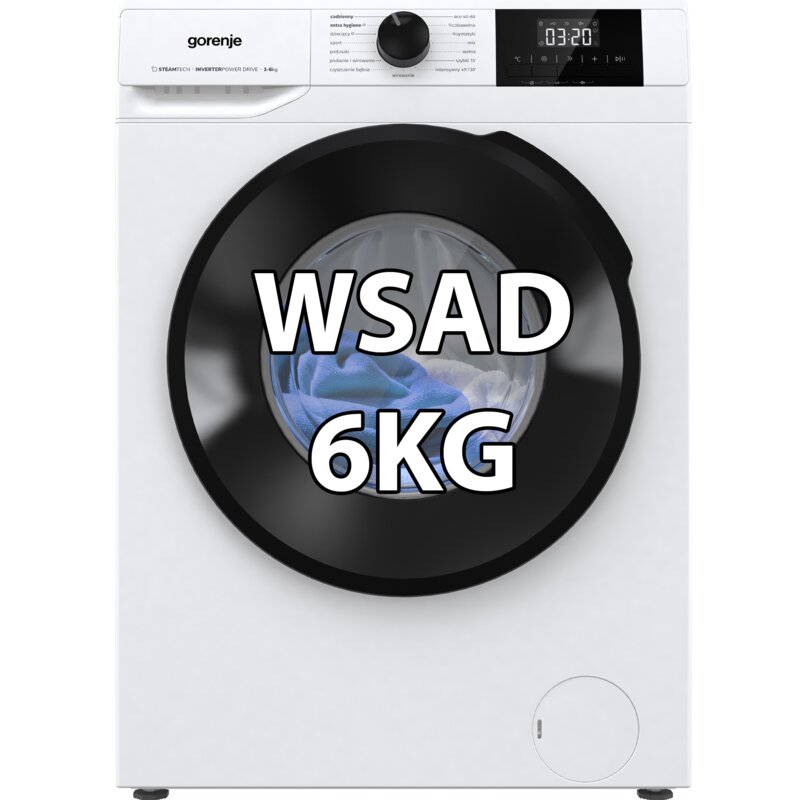 Pralka GORENJE G200 W3NGPI61SAS/PL 6kg Slim 45cm 1000obr