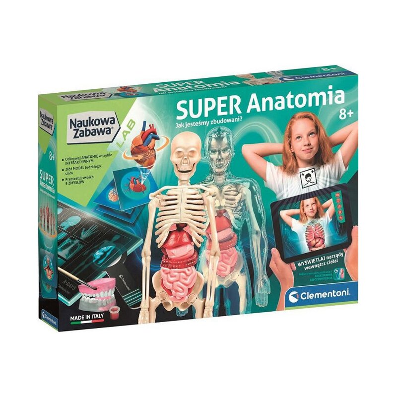 Zabawka edukacyjna CLEMENTONI Naukowa zabawa Lab Super Anatomia C50919